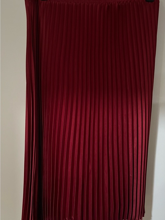 a new day Dresses & Skirts - a new day Pleated Midi Skirt in Burgundy